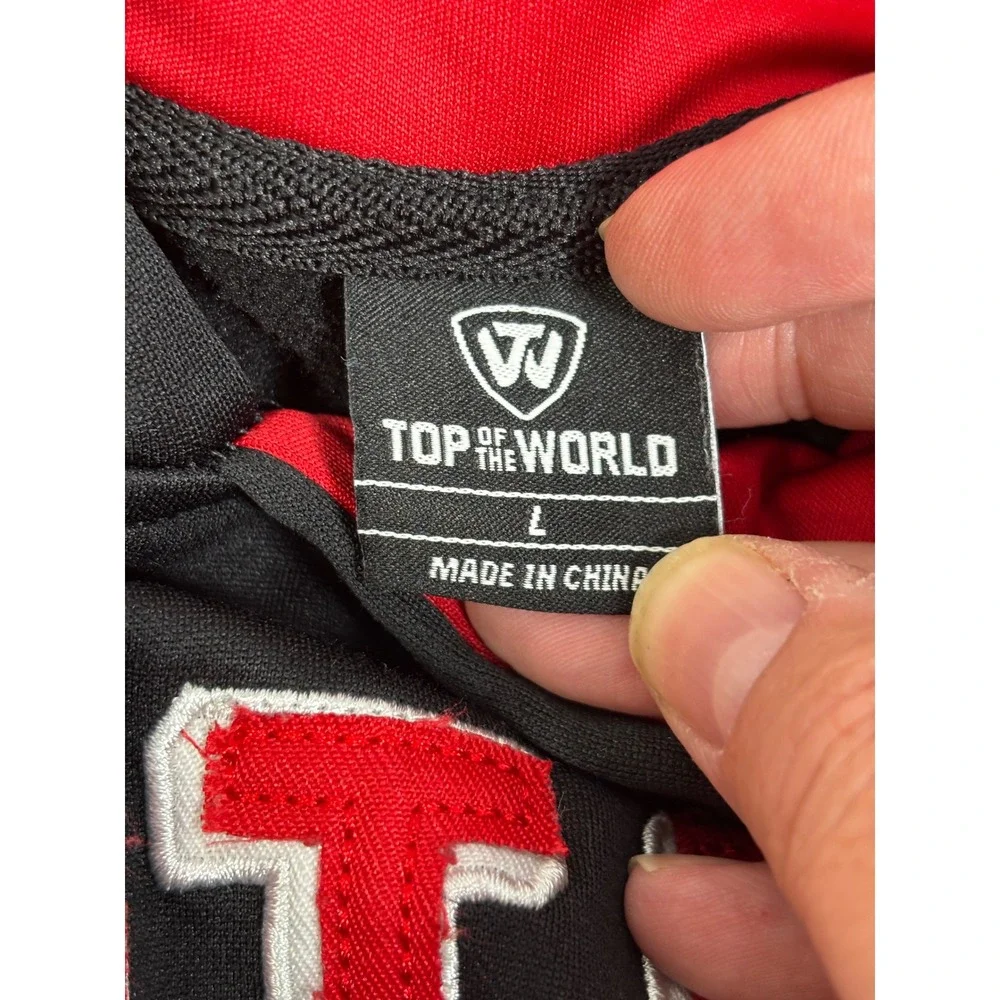 Top of the World NC State Hoodie Mens L Black Polyester Pullover Wolfpack NCAA